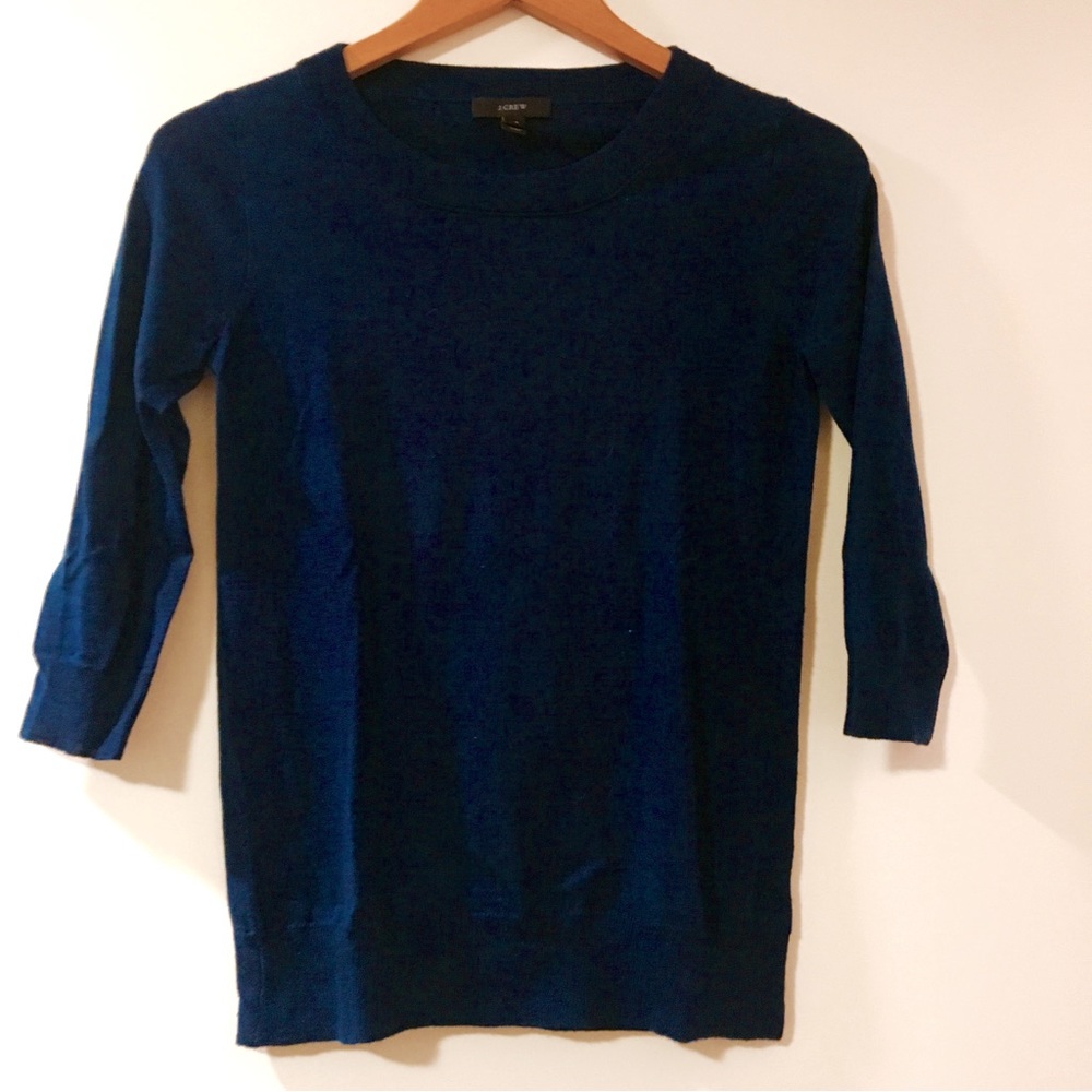 J. Crew Cozy Midnight Blue Tippi Sweater